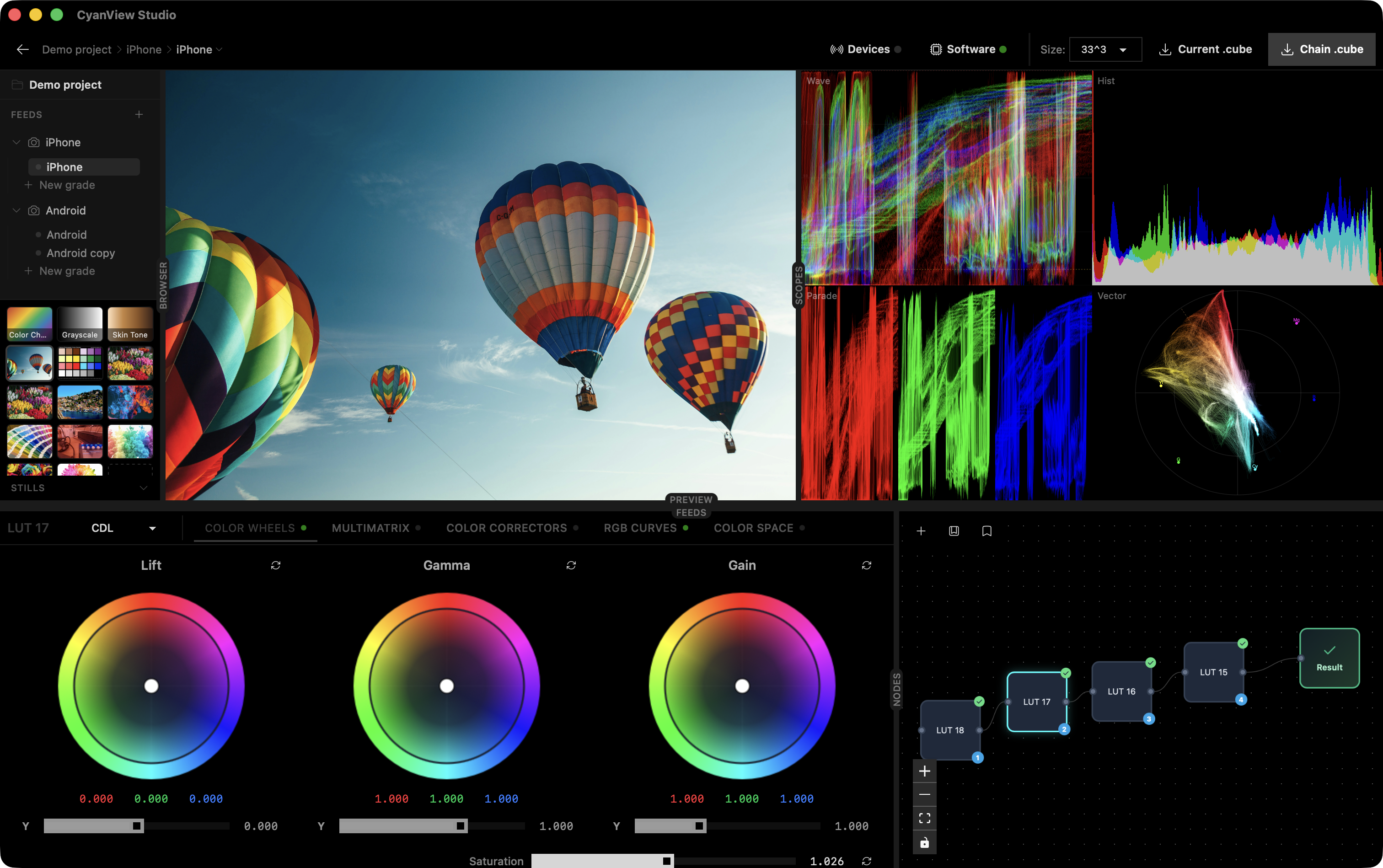Broadcast Grade Color Scopes in Phoenix LiveView