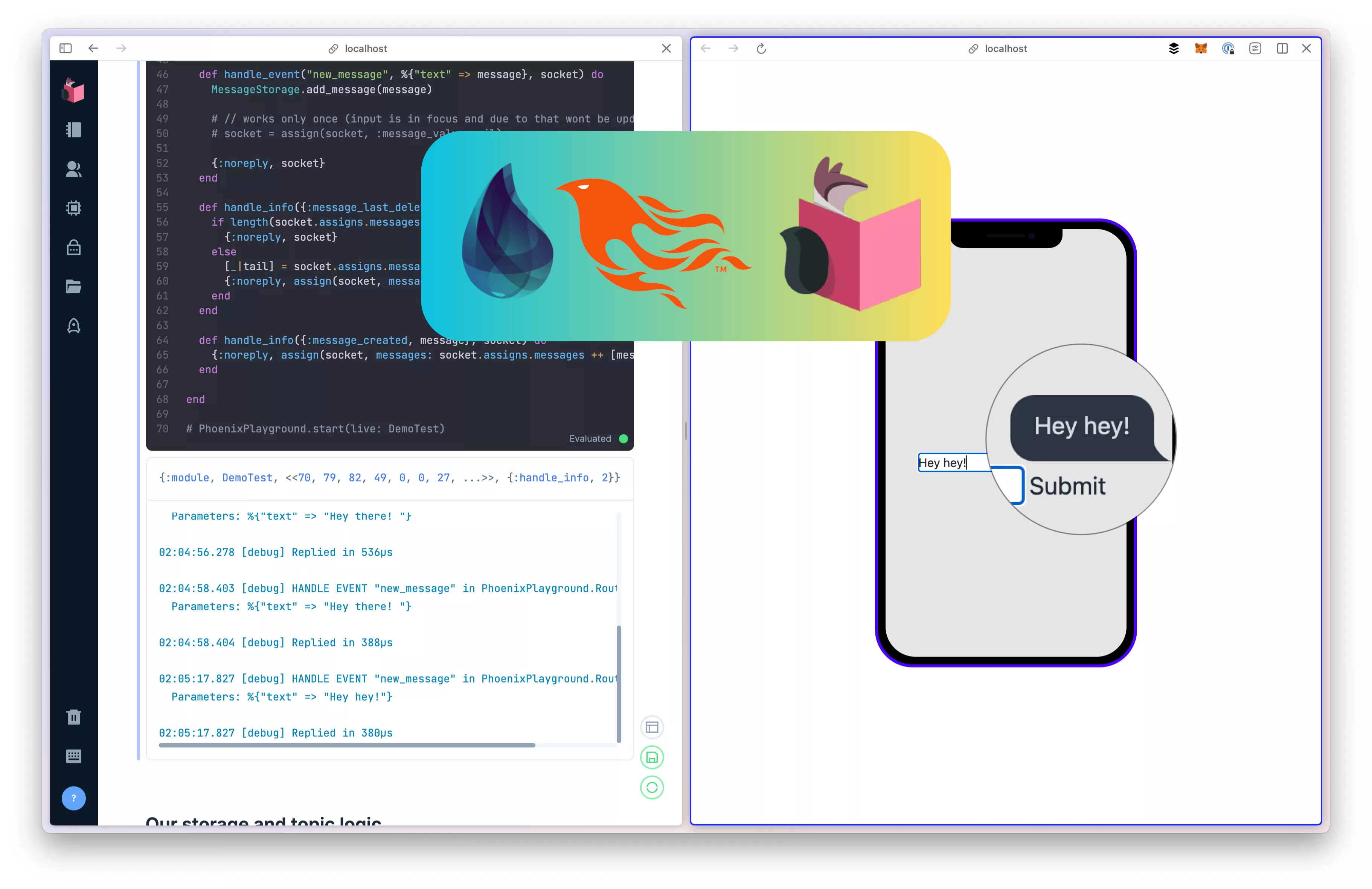 Single File Chat in Elixir Phoenix